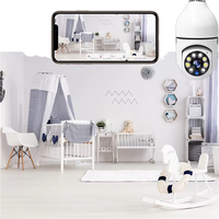 Caméra WiFi Intelligente HD 1080P 180° Interphone Moniteur Bébé Surveillance Animaux Domestiques CCTV Intérieur Extérieur Dispositif de Sécurité Carte Mémoire