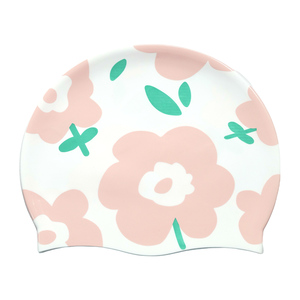 Bonnet de bain 100 % silicone avec logo personnalisé, option silicone épais 60g, pour adultes, compétition, ensemble avec lunettes de natation, écologique et durable - Product Image 4