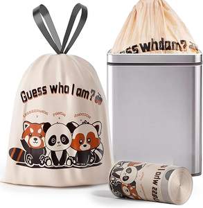 Bolsas de Basura Huamaohengchun de 13 Galones con Estampado de Panda, Resistentes a Desgarros, de LDPE Extra Grueso, para Cocina - Product Image 1