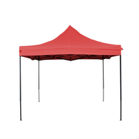 Carpa Publicitaria 3x3 con Logotipo Impreso, Carpa Plegable para Exteriores, Impermeable y Resistente, de Cuatro Esquinas, Interior/Exterior, de Poliéster