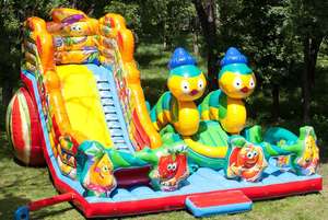 สไลเดอร์เป่าลมสามเลนธีมบ็อกาทีร์ส, สไลเดอร์เป่าลม-แทรมโพลีน รุ่นสามฮีโร่ - Product Image 6