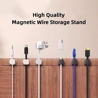 Organisateur de câbles magnétique étanche en plastique, support pour câbles de données de téléphone portable, forte résistance à la traction, antichoc