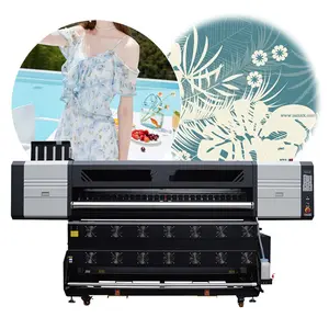 8 PCS I3200 EP drucken kopf high-speed digital sublimation druck maschine 1.9m größe für jersey