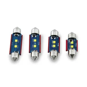 Bombillas LED muy brillantes para matrícula de coche, luz Interior de repuesto, CANBUS, 6W, 31MM, 36MM, 39MM, 41MM, lo más nuevo