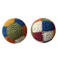 Ballon Hacky Sack en Crochet Ahira Sports, Haute Qualité, Durable, Fermeture à Clip, Fait Main, Tricoté, Doux, Personnalisable - Vente Chaude