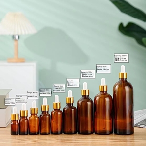 5-100ml Amber Dropper <strong>Bottle</strong> Aluminum-plastic Dropper <strong>Bottle</strong> Amber Glass Essential Oil <strong>Bottle</strong> with Glass <strong>Pipette</strong> - Product Image 6