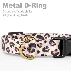 Venta al por mayor personalizado sublimación diseñador personalizado lindo leopardo cachorro <span class=keywords><strong>Collar</strong></span> perro <span class=keywords><strong>Collar</strong></span> para pequeño <span class=keywords><strong>collar</strong></span> de perro mascota - Product Image 5