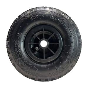 Rueda de plástico de goma neumática de 10 pulgadas 3,00-4/ 260x85 Ruedas de carrito Pedal Go Kart Ruedas para uso industrial Nuevo estado usado - Product Image 4