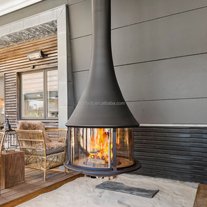 Moderno Freestanding camino a legna <span class=keywords><strong>eco</strong></span>-friendly resistente alle alte Temperature riscaldamento interno appeso soggiorno sala da pranzo - Product Image 6