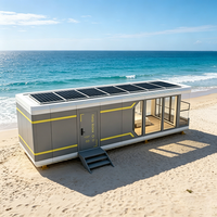 Maison Capsule Modulaire Mobile Tout en Aluminium, Pod de Qualité Marine, Anti-Corrosion, Résistant à la Sel, Sans Rouille, Idéal pour la Côte