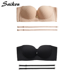 Reggiseno invisibile da donna usa e getta traspirante rimovibile push-up a coppa intera convertibile morbido senza spalline <span class=keywords><strong>con</strong></span> ferretto e chiusura frontale - Product Image 5