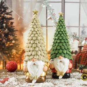 Nuevas artesanías de resina luminosa árbol de Navidad <span class=keywords><strong>duende</strong></span> enano Figish princesa forma ornamento para decoración del hogar - Product Image 5