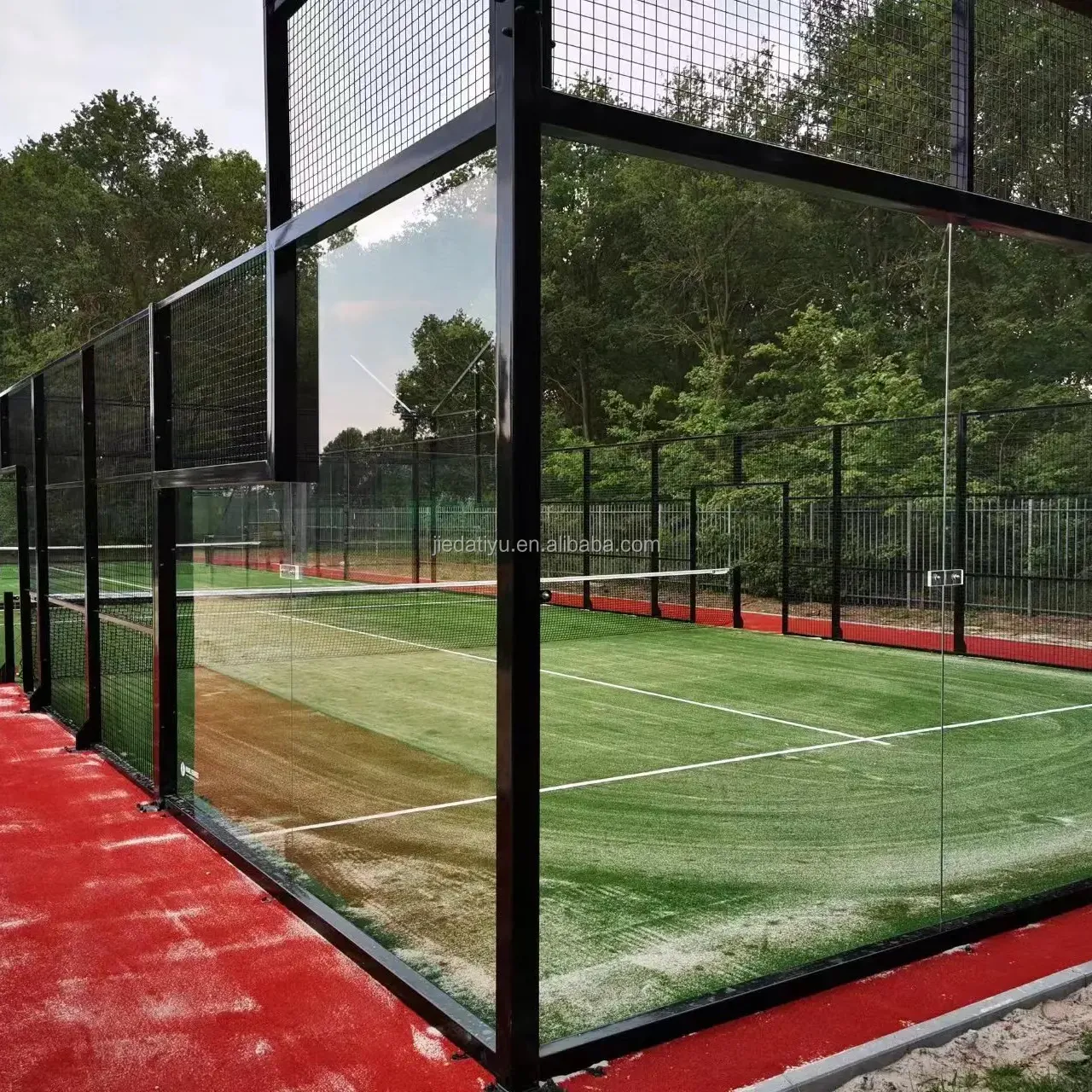 Harga pabrik lapangan tenis Paddel untuk lapangan dan dalam ruangan lapangan tenis Padel ukuran 10X20m