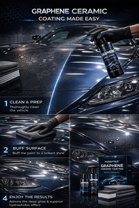 Kit de revêtement céramique au graphène FORMTRIX, spray de préparation pour la protection de la peinture infusé au graphène, ultra brillant, super hydrophobe, épaisseur 60 µm, pour voitures - Product Image 6