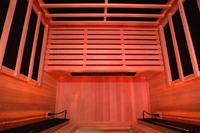 Sauna infrarouge de luxe à spectre complet, sauna à usage domestique pour 2 personnes