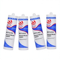 Scellant en silicone neutre blanc toutes saisons, résistant aux UV, imperméable, adhésif à durcissement neutre, travaux du bois en extérieur, construction RUNTAI