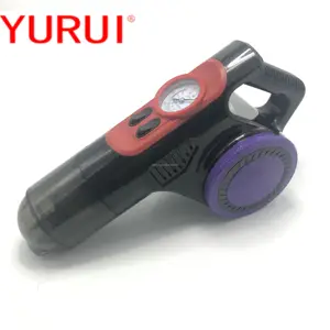 Compresor de aire recargable para aspiradora, minicable USB de mano con medidor de presión de aire, luz LED, 12V, 4 en 1