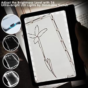 Lupa de página <span class=keywords><strong>Led</strong></span> grande 5X para lectura para reducir la fatiga ocular, perfecta para impresiones pequeñas, ojos envejecidos, baja visión y personas mayores - Product Image 5