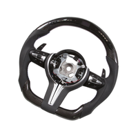 Compatible avec BMW F30 F31 F34 F35 F80 F83 F87 F06 F25 F26 F22 F23 F32 F07 F10 F18 Série 1 2 3 4 5 M Volant en fibre de carbone LED