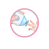 Kit de polissage et de coupe des ongles pour bébé électrique avec matériau EVA+Papier de verre, mini-outil de soin