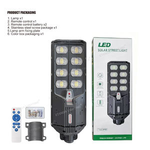 Farola <span class=keywords><strong>Solar</strong></span> Todo en Uno para Exteriores <span class=keywords><strong>de</strong></span> Alto Brillo <span class=keywords><strong>con</strong></span> Lente <span class=keywords><strong>de</strong></span> PC Grande, <span class=keywords><strong>Sensor</strong></span> <span class=keywords><strong>de</strong></span> Movimiento, <span class=keywords><strong>Sensor</strong></span> <span class=keywords><strong>de</strong></span> <span class=keywords><strong>Luz</strong></span>, LED 5054 para Jardín y Camino - Product Image 4