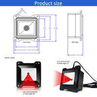 ECodeSky EMT6022C Lector de código QR integrado 2D Interfaz USB Máquina expendedora Módulo de escáner de código de barras en stock