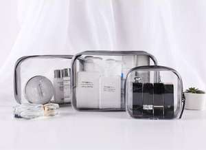 Sac de maquillage transparent personnalisé, sac de cosmétique de <span class=keywords><strong>toilette</strong></span> en PVC de voyage - Product Image 5