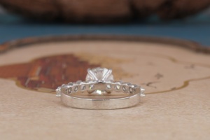 Anillo de Diamante de Oro Sólido de 14K Creado en Laboratorio para Mujer, Anillo de Compromiso y Boda Elegante y de Lujo, Diamante Sintético, Joyería Fina, Regalo - Product Image 4