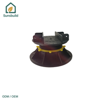 Système de sol sur pieds réglables en plastique Sunbuild, vente chaude, fournisseur super, OEM ODM, pour terrasse
