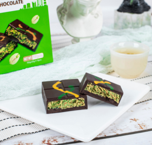 Barre de chocolat au pistache authentique Halal de Dubaï 70g, en vrac, prête à consommer - Product Image 5