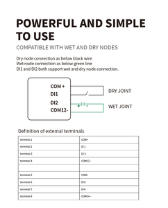 جهاز إرسال DI لاسلكي لرصد العينات عن بعد <span class=keywords><strong>RTU</strong></span> PLC عن بعد RS485 من LoRa RS485 - Product Image 3