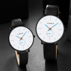 YAZOLE <span class=keywords><strong>D</strong></span> 574 meilleure vente loisirs hommes montres petit deuxième cadran montres à quartz personnalisées qualité bracelet en cuir <span class=keywords><strong>montre</strong></span>-bracelet en gros - Product Image 2