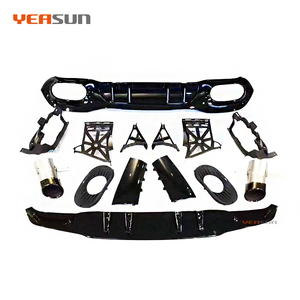 Difusor trasero negro W177 con puntas de escape para Mercedes Benz Clase A W177 <span class=keywords><strong>A35</strong></span> Sport <span class=keywords><strong>Sedan</strong></span> 2019 - Product Image 3