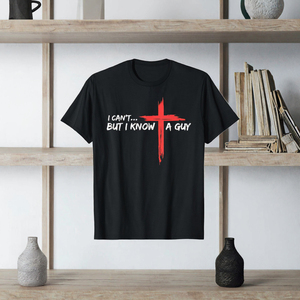 T-shirt en coton pour hommes, imprimé croix chrétienne, verset biblique, manches courtes, col rond, vêtements décontractés - Product Image 3