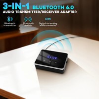 Mini amplificateur récepteur émetteur 6.0, adaptateur sans fil Jack 3,5 mm avec USB, optique et RCA pour musique, TV, voiture