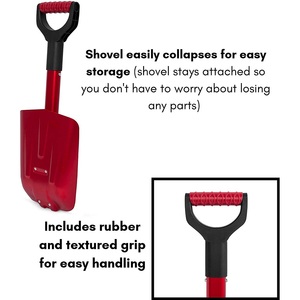 <span class=keywords><strong>Wolin</strong></span> CY-SL21 Pelle à neige durable, pliable, avec poignée carrée en aluminium extensible et poignée texturée en caoutchouc - Product Image 6