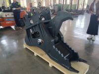 Cisaille à racines pour excavatrice en acier NM500 résistant à l'usure, moteur renforcé, débroussailleuse hydraulique avec alliage traité thermiquement