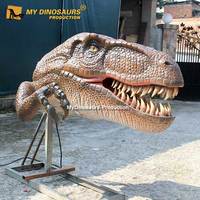 MY DINO AD053 Tête de dinosaure T-rex animatronique 3D pour aire de jeux intérieure à vendre