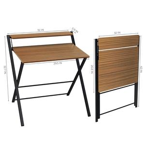No Assembly Required Small <strong>Folding</strong> <strong>Computer</strong> Desk 30 Inch with Shelf and Storage Bag - Product Image 1