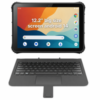 Nouvelle tablette industrielle robuste Android 14 Qualcomm de 12,2 pouces, 8 Go 128 Go, lecteur de codes-barres 1D 2D, étanche IP67, tablette PC