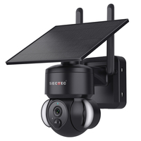 SECTEC 3MP Mini batterie solaire 4G carte Sim sécurité Wifi sans fil extérieur solaire CCTV Ip système de Surveillance caméra sans fil