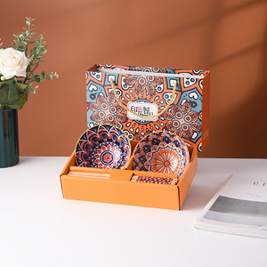 Hot bán Bohemian gốm 4.5 "bát đồ đá 11.5 cm Bát đồ ăn bằng gốm Bát - Product Image 1