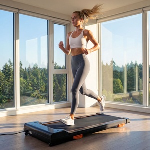 <b>Foldable</b> Electric Treadmill LCD Screen Steel Frame 4.0HP Motor Removable <b>Desk</b> 330 lb Capacity Compact Design for Small Spaces - Product Image 5