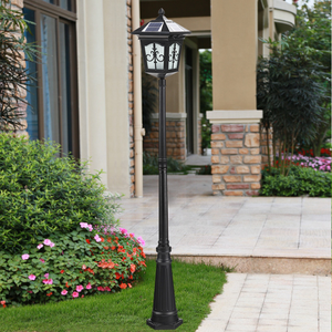 European Classic Solar Garden <strong>Light</strong> <strong>Vintage</strong> Antique Aluminum Outdoor Waterproof <strong>Street</strong> <strong>Light</strong> Garden <strong>Street</strong> Lighting - Product Image 3