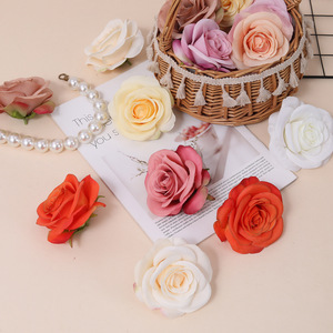 Fleur artificielle en soie haut de gamme, style vintage, rose réaliste, longue durée, design élégant et ondulé, pour mariage, salon, table à manger - Product Image 3