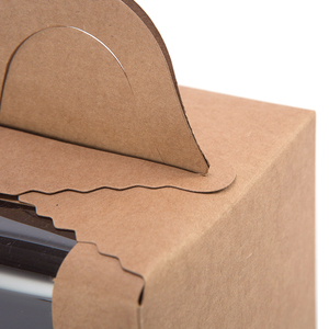 Bán buôn rõ ràng cửa sổ xử lý hộp tráng miệng với Matt cán bánh giấy đưa ra bao bì giao hàng cho thực phẩm kẹo lấy đi - Product Image 5