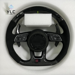Volante <span class=keywords><strong>Interior</strong></span> de fibra de carbono para coche, volante con Led de fibra de carbono real apto para <span class=keywords><strong>AUDI</strong></span> A5 B8 A7 Q3 S8 A3 <span class=keywords><strong>8P</strong></span> R8 Tt S3 A6 C7 <span class=keywords><strong>Rs3</strong></span> A4 B8 - Product Image 2