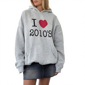 Conjunto de Sudadera con Capucha de Forro Polar Sólido y Casual para Parejas, Cálido para Invierno, con Estampado Personalizado, Venta al por Mayor OEM 100% - Product Image 2