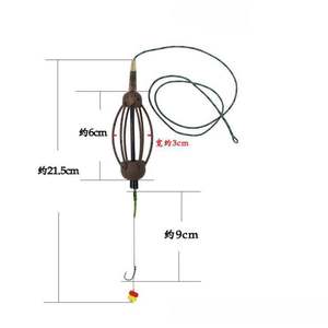 ขายดีกรงใส่เหยื่อล่อ4 #6 #8 # เหยื่อล่อทองแดงพร้อมตะขออุปกรณ์ตกปลาคาร์พ - Product Image 5