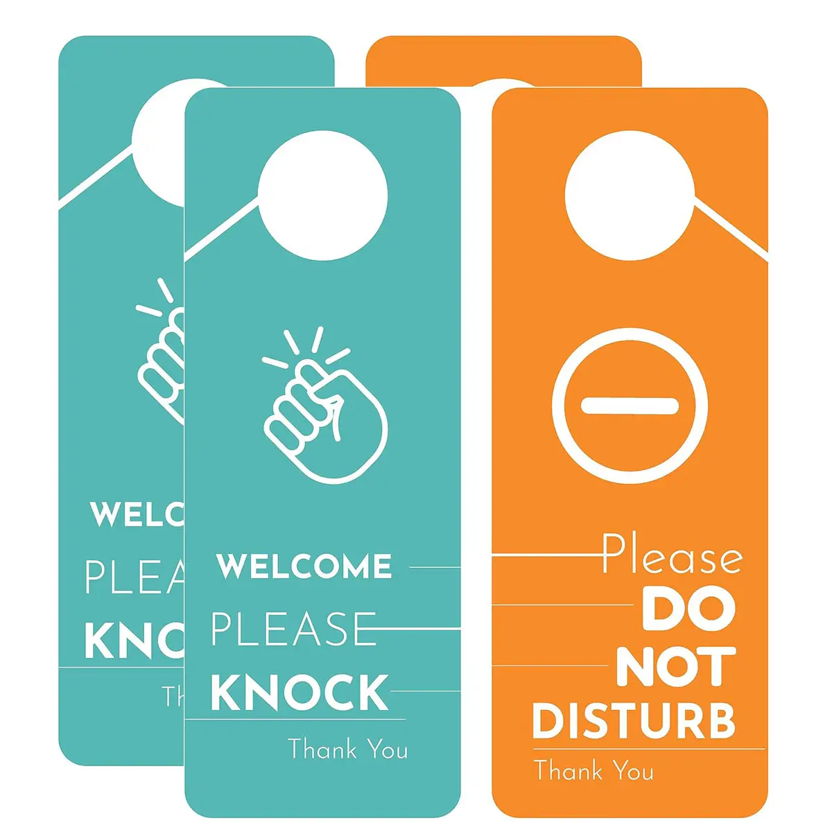 Panneau «Ne pas déranger» et «Bienvenue», veuillez frapper à la porte, idéal pour les bureaux, les sessions en ligne et les réunions